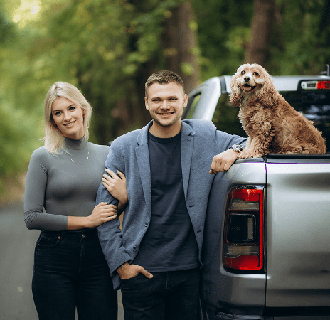 young-couple-walks-with-dog-forest-1